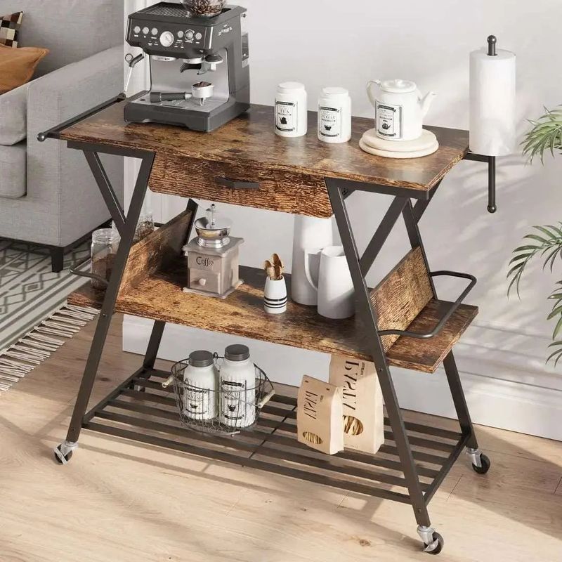 Compact Bar Carts As Mobile Stations