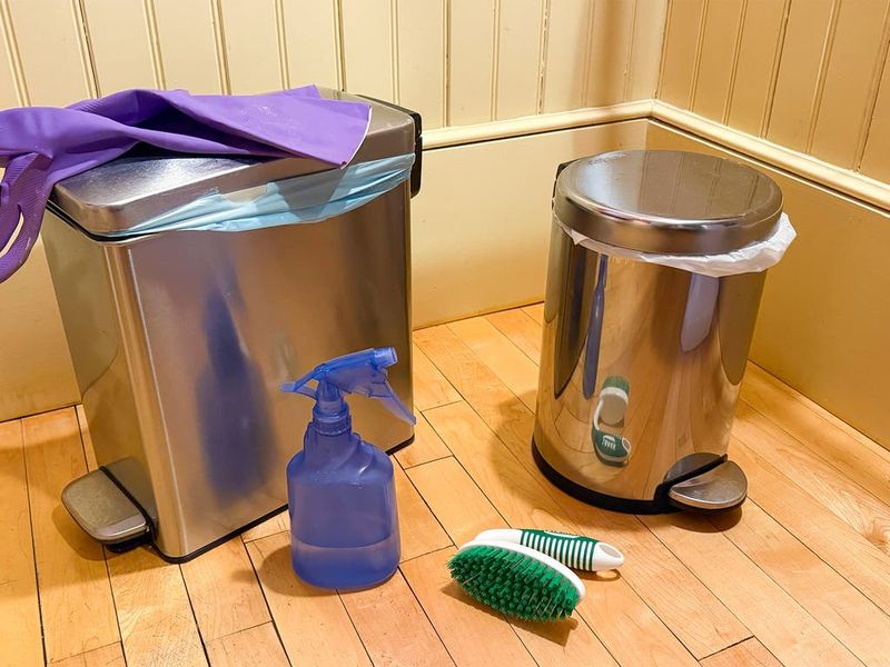 Keep Trash Bins Emptied And Sanitized