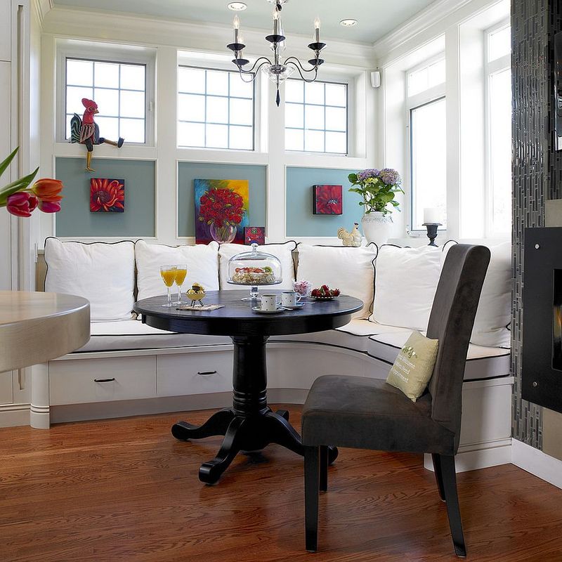Built-In Banquettes For Seating