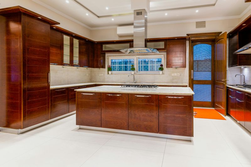 Dark Cherry Cabinets