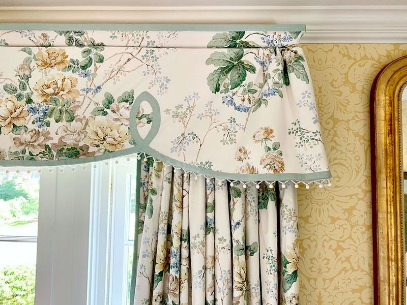 Heavy drapes and valances