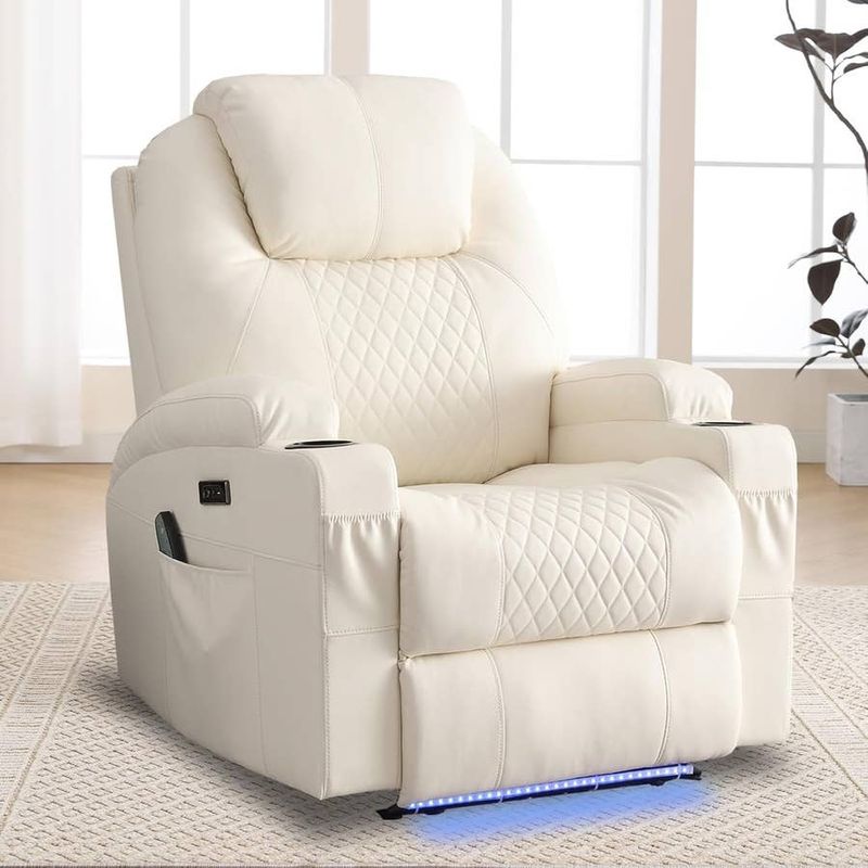 Recliners with built-in cup holders