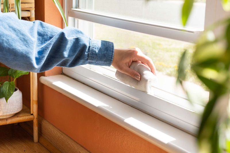 Sticking window tracks