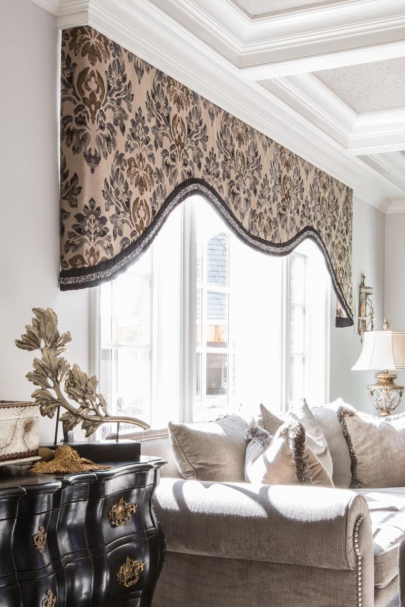 Custom window treatments made by local artisans